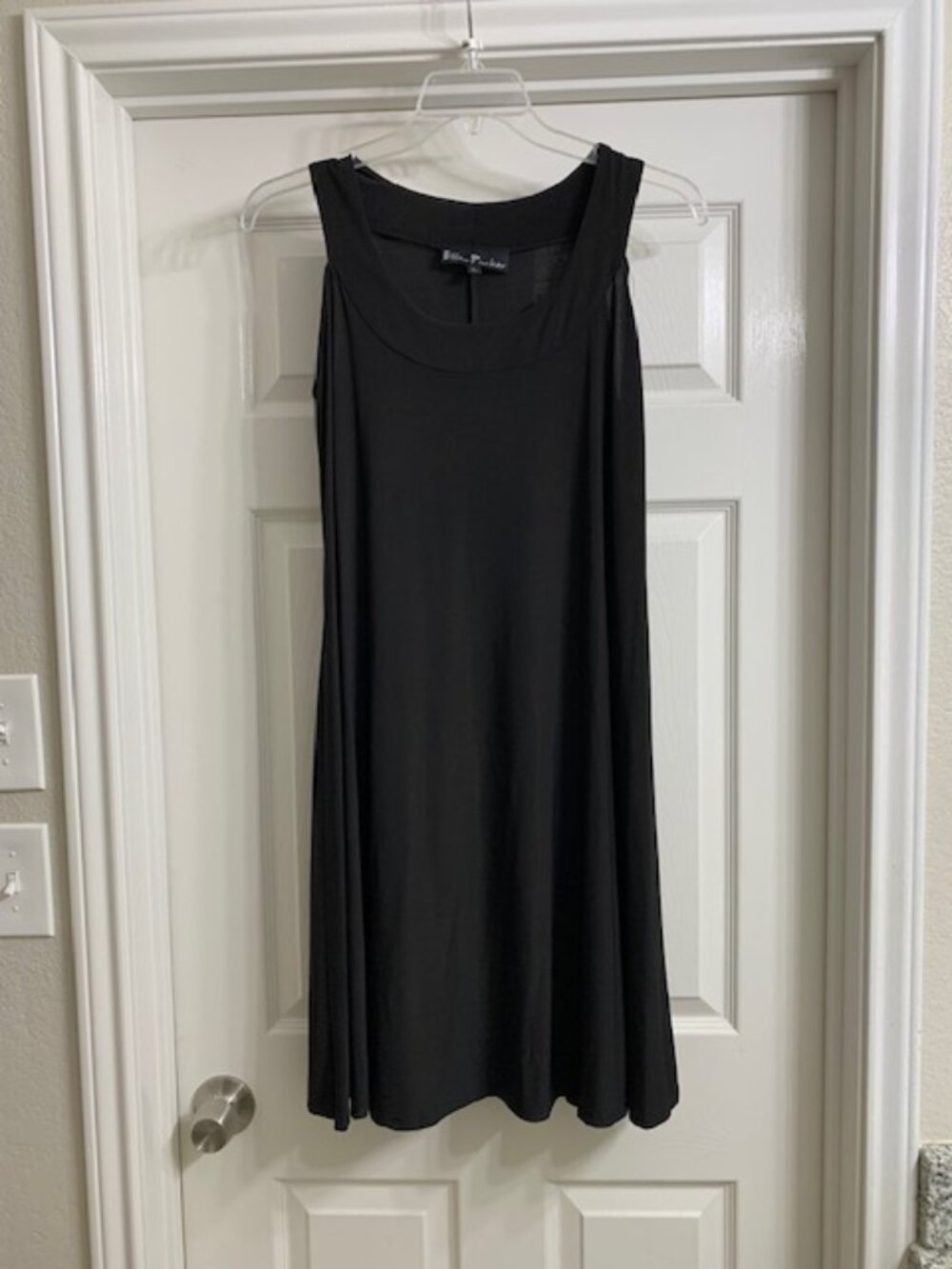 Ellen Parker Brand Women's Black Sleeveless Dress, Size Large